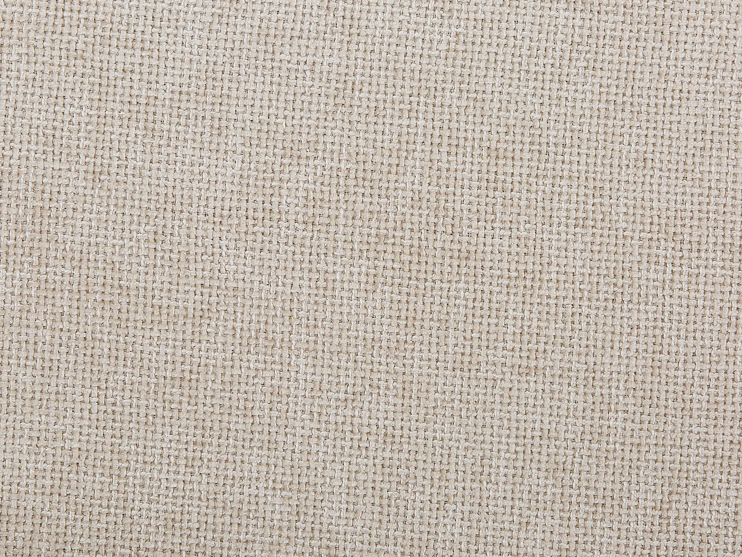 Lot de 2 tabourets en tissu texturé et métal effet bois - Crème - ASILOVA