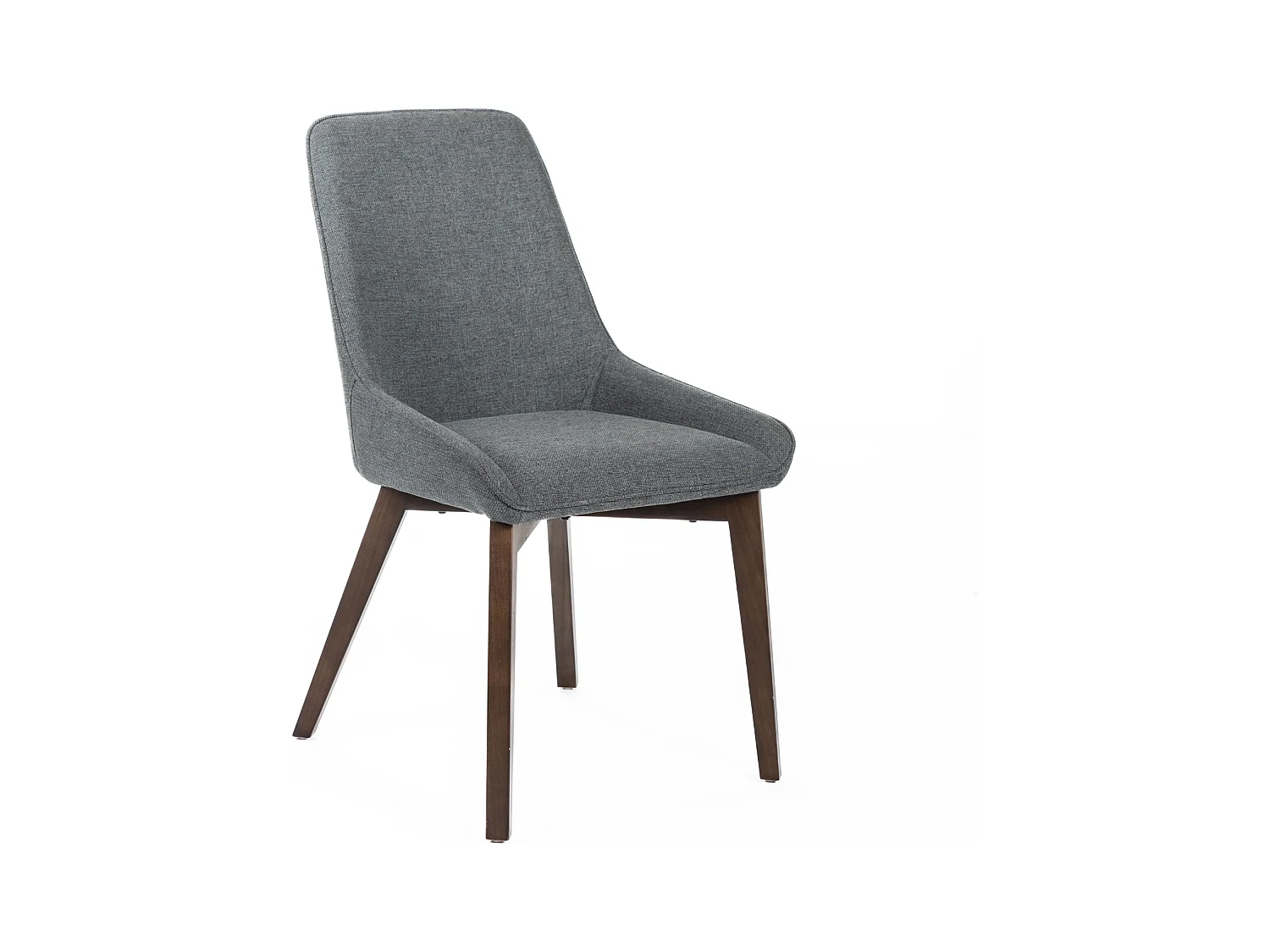 Set di 4 sedie imbottite "Orchidea" da soggiorno moderne in tessuto grigio chiaro cm 49,5x62 87h
