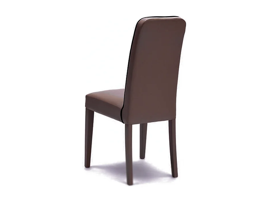 Set di 4 sedie imbottite da soggiorno marroni "Gardenia" moderne in similpelle cm 46x59 99h