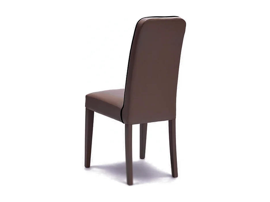 Set di 4 sedie imbottite da soggiorno marroni "Gardenia" moderne in similpelle cm 46x59 99h