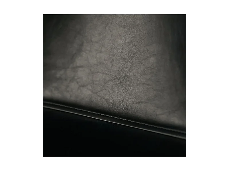 Set di 4 sedie eleganti in similpelle verde petrolio "Liam" soft touch vintage cm 45x55 83h