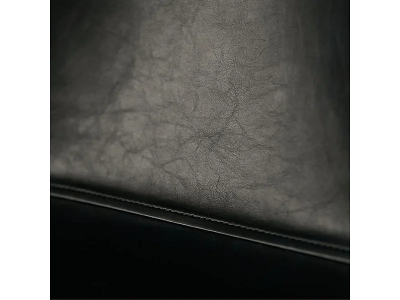 Set di 4 sedie eleganti in similpelle verde petrolio "Liam" soft touch vintage cm 45x55 83h