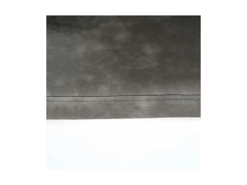 Ensemble de 4 chaises de salle à manger modernes gris clair « Damas » recouvertes de similicuir doux au toucher