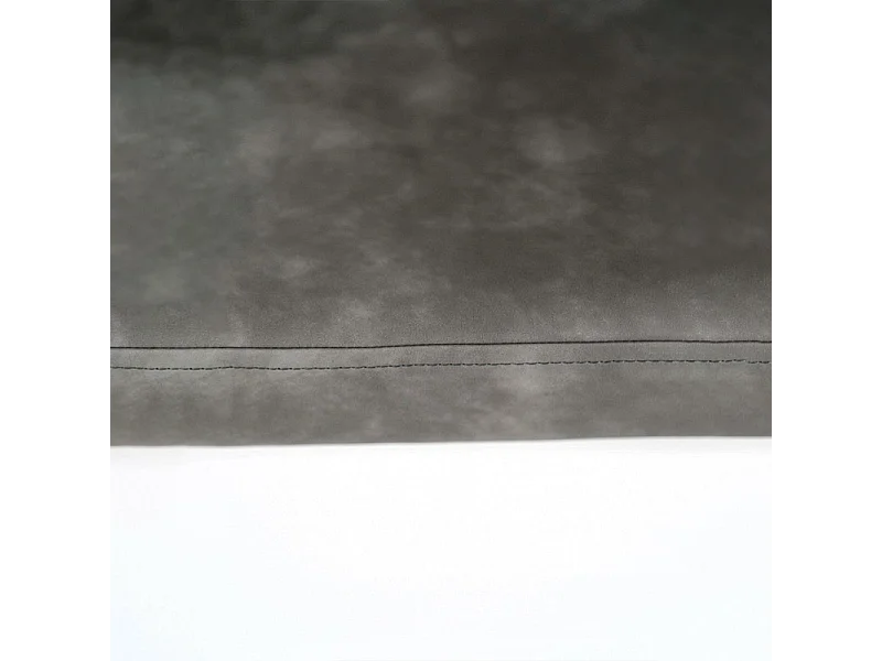 Zestaw 4 nowoczesnych jasnoszarych krzeseł do jadalni „Damascus” obitych miękką w dotyku skórą ekologiczną