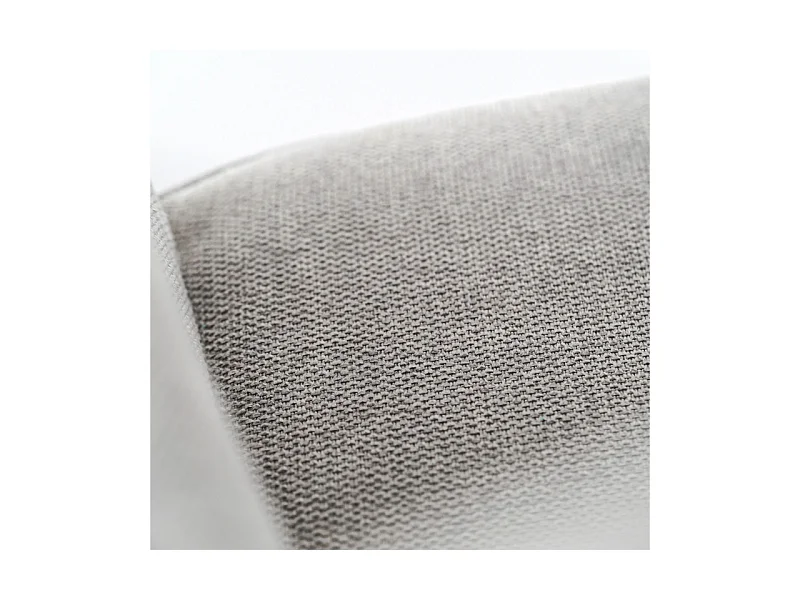 Lot de 4 chaises rembourrées "Anémone", fauteuils de salon modernes en tissu gris clair