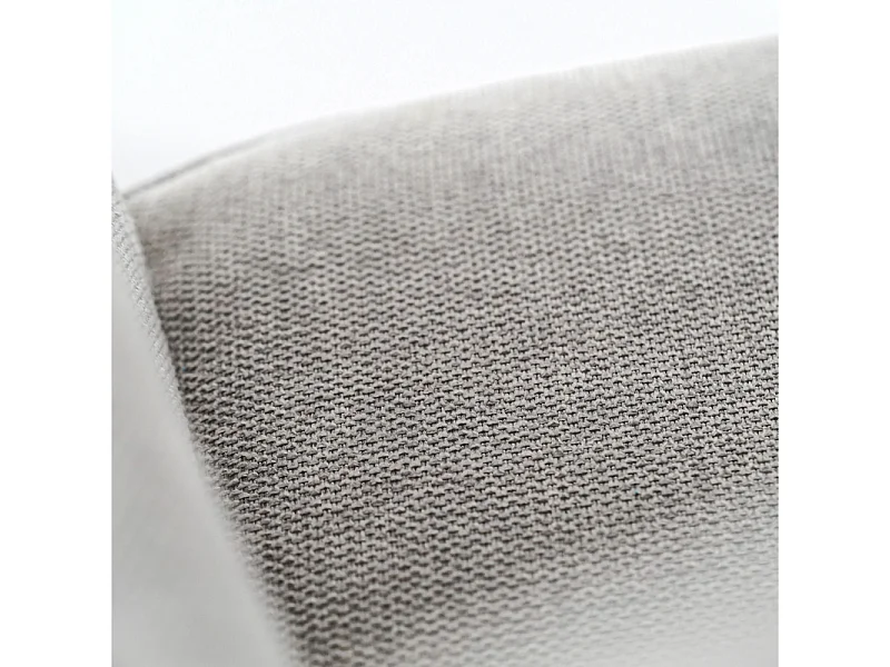 Set di 4 sedie imbottite "Anemone" poltrone moderne da soggiorno in tessuto grigio chiaro