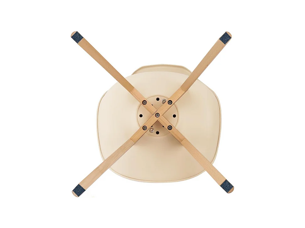 Set di 2 sedie imbottite in similpelle tortora "Stilezze" poltrone con gambe in legno cm 52x48,5 82h