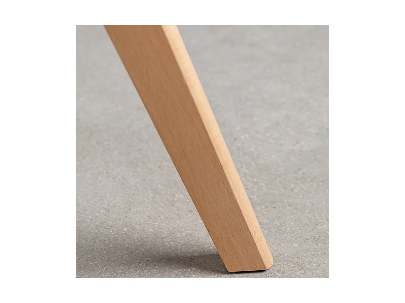 Set di 2 sedie imbottite in similpelle tortora "Stilezze" poltrone con gambe in legno cm 52x48,5 82h