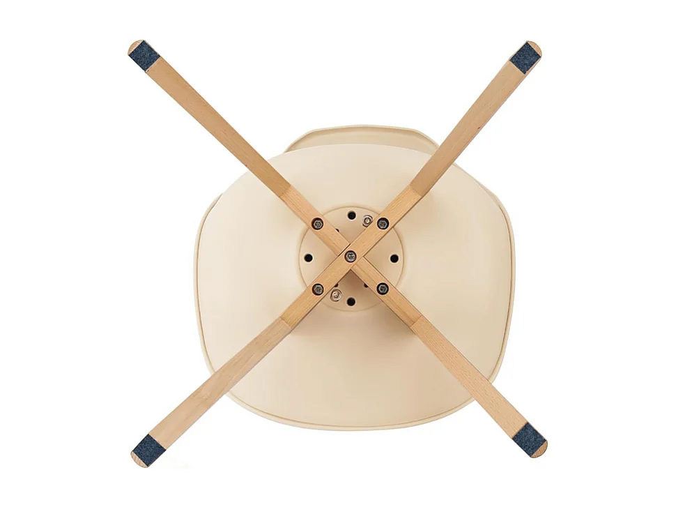 Set di 2 sedie imbottite in similpelle tortora "Stilezze" poltrone con gambe in legno cm 52x48,5 82h