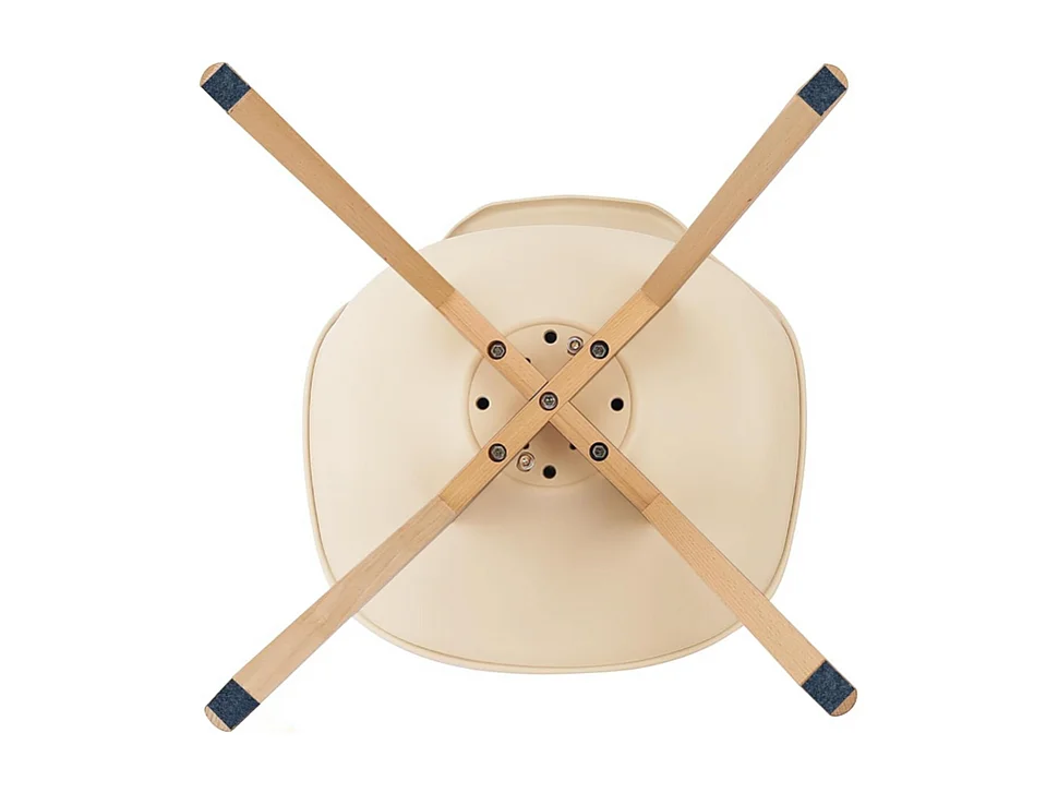 Set di 2 sedie imbottite in similpelle tortora "Stilezze" poltrone con gambe in legno cm 52x48,5 82h