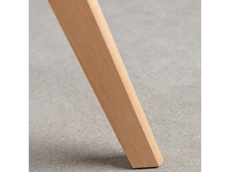 Set di 2 sedie imbottite in similpelle tortora "Stilezze" poltrone con gambe in legno cm 52x48,5 82h