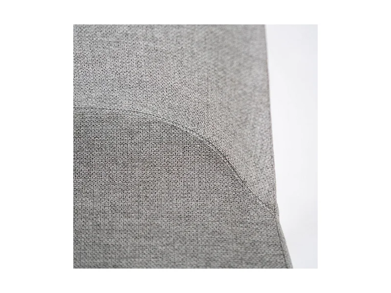 Ensemble de 4 chaises modernes en tissu gris clair "Giglio" avec pieds en métal peint cm 46x55 85h