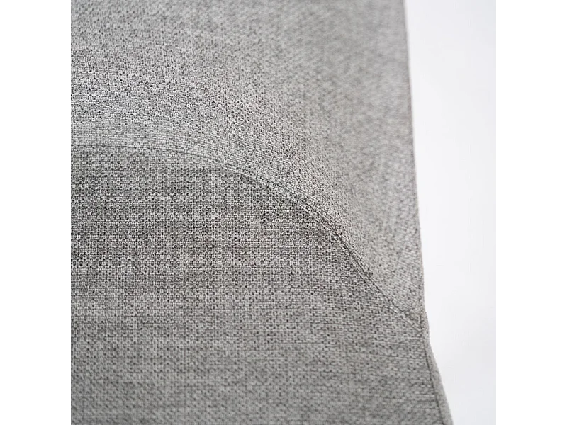 Conjunto de 4 sillas modernas en tejido gris claro "Giglio" con patas de metal pintado cm 46x55 85h