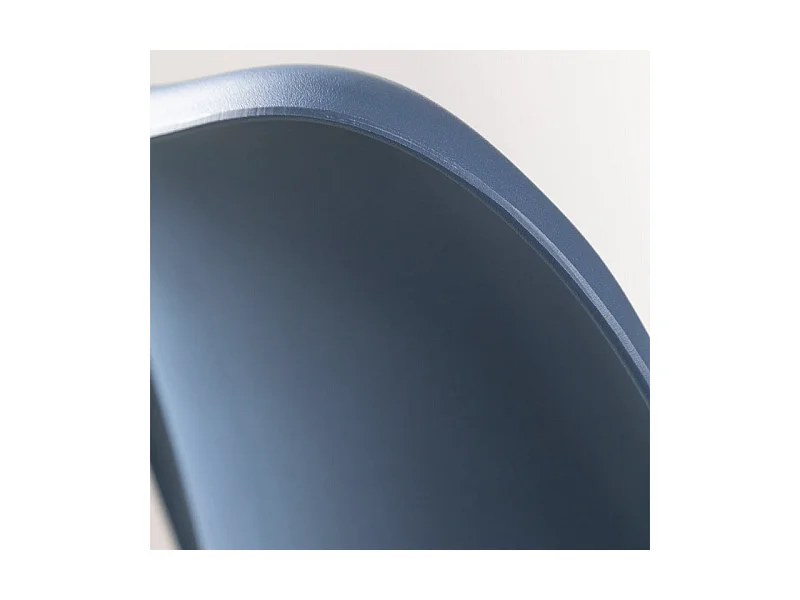 Set di 2 sedie imbottite in similpelle azzurre "Stilezze" poltrone con gambe in legno cm 52x48,5 82h