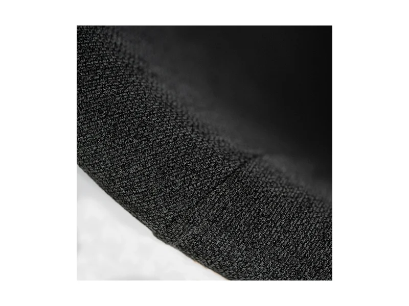 Lot de 4 chaises élégantes et modernes en tissu gris foncé "Orchidea" avec structure en métal peint