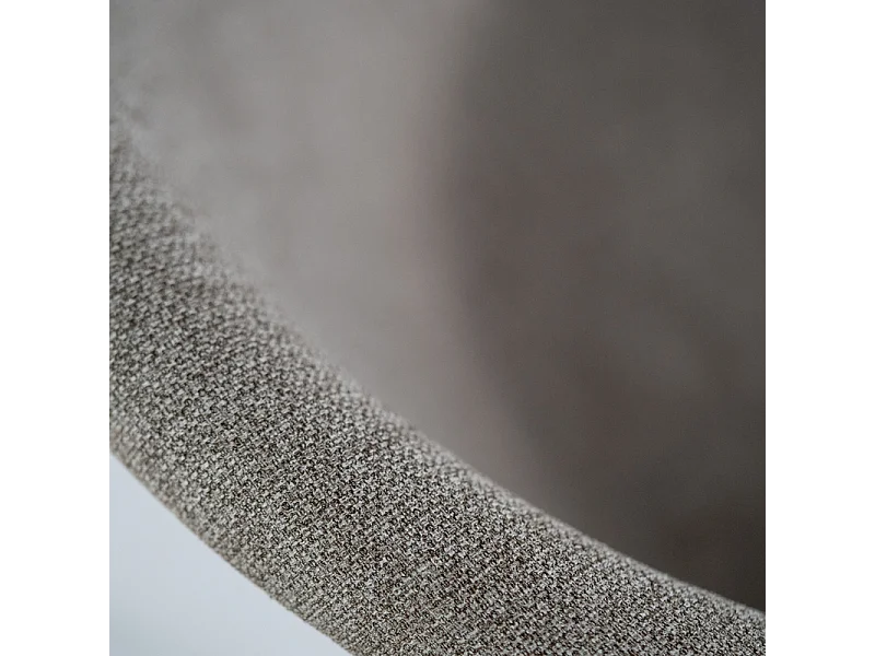 Set van 4 elegante moderne "Orchidea" stoelen in duifgrijze stof met geverfd metalen frame