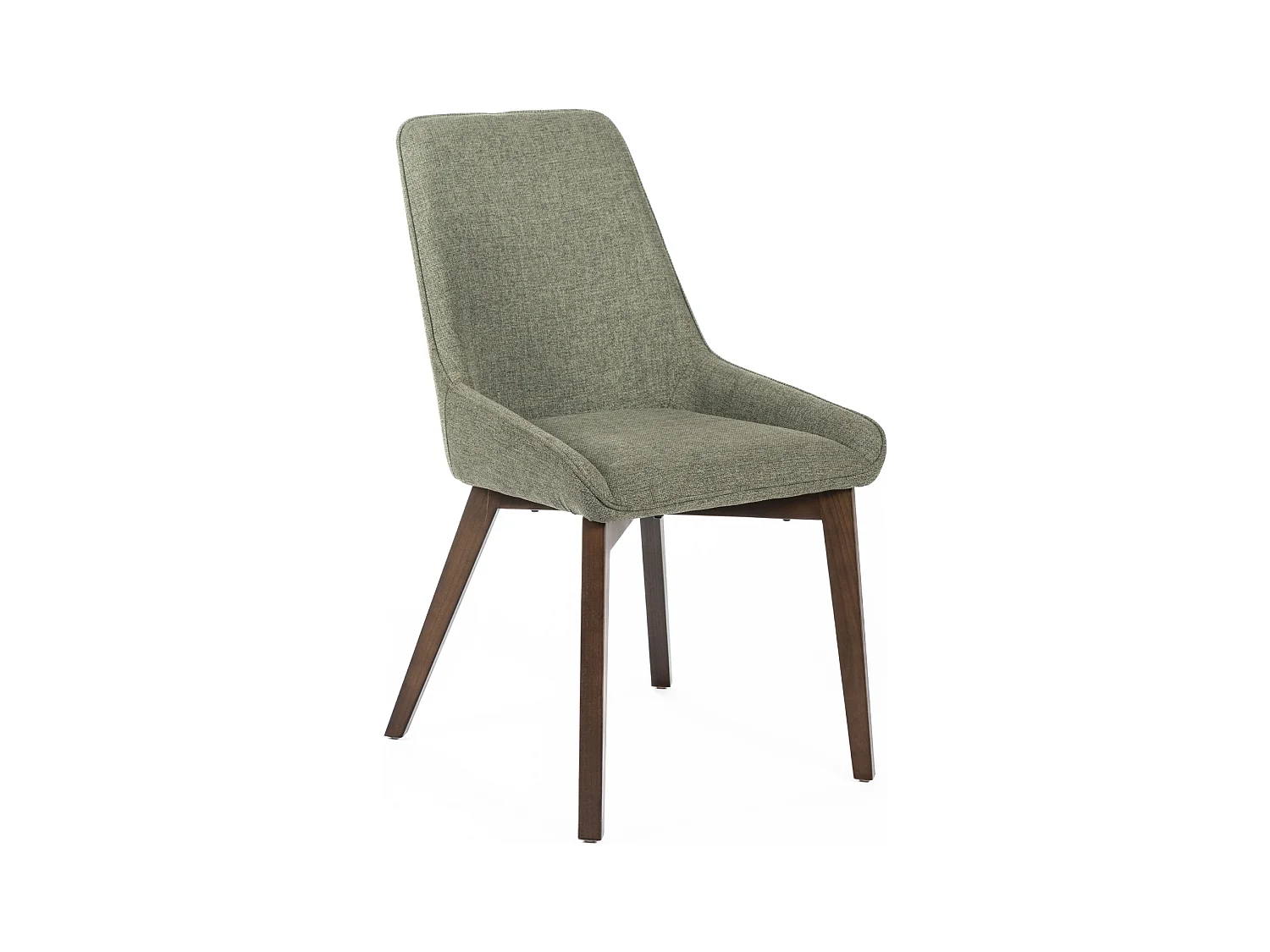 Set di 4 sedie imbottite verdi "Orchidea" da soggiorno moderne in tessuto cm 49,5x62 87h
