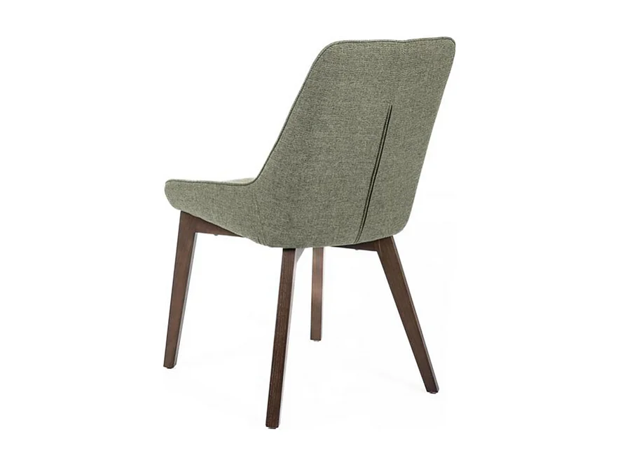 Set di 4 sedie imbottite verdi "Orchidea" da soggiorno moderne in tessuto cm 49,5x62 87h