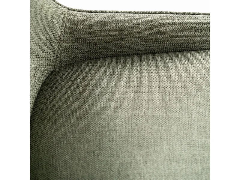 Set di 4 sedie imbottite verdi "Orchidea" da soggiorno moderne in tessuto cm 49,5x62 87h