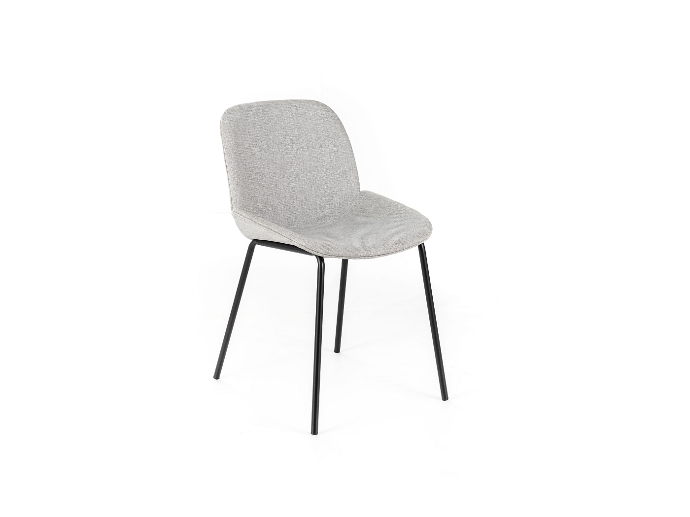 DUMOS Set Di 4 Sedie Da Pranzo In Pelle PU – Eleganti E Moderne – Grigio – Telaio Robusto, Imbottite – Per Cucina E Soggiorno
