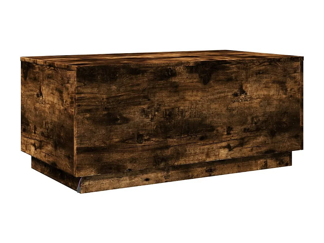 Table basse de salon bois marron 90 x 50 x 40 cm DEC037626