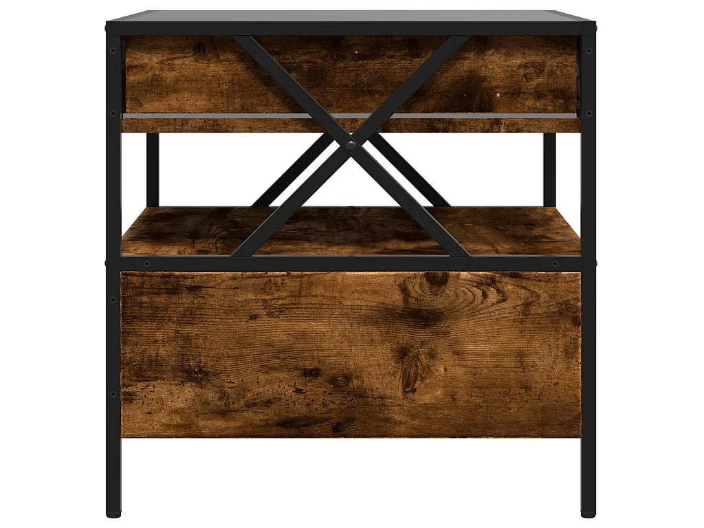Table de chevet avec métal 50 x 50 x 51 cm DEC037548