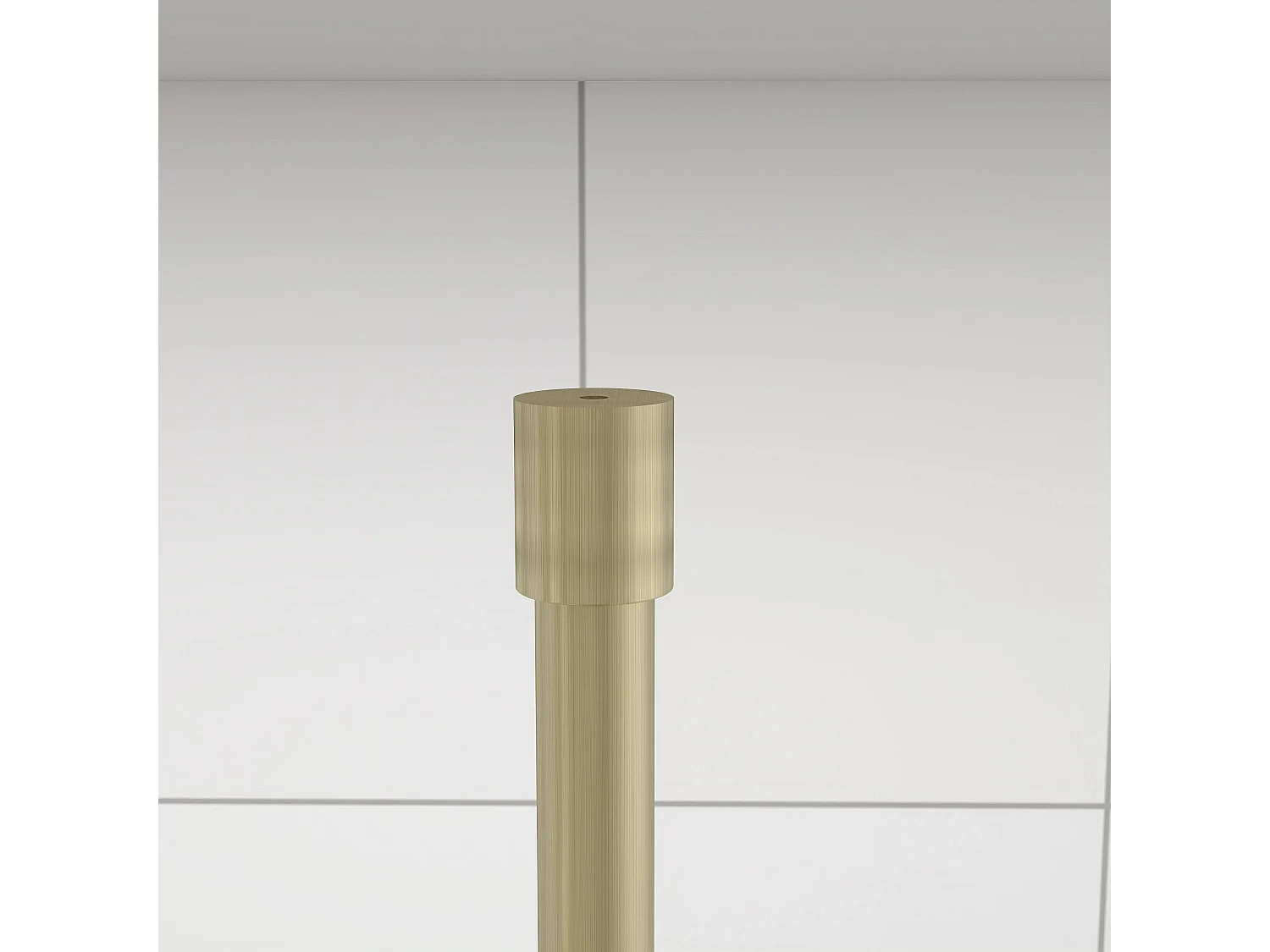 Stabilisatiestang 200 cm douchewand,voor glasdikte 6-10mm.(goud)