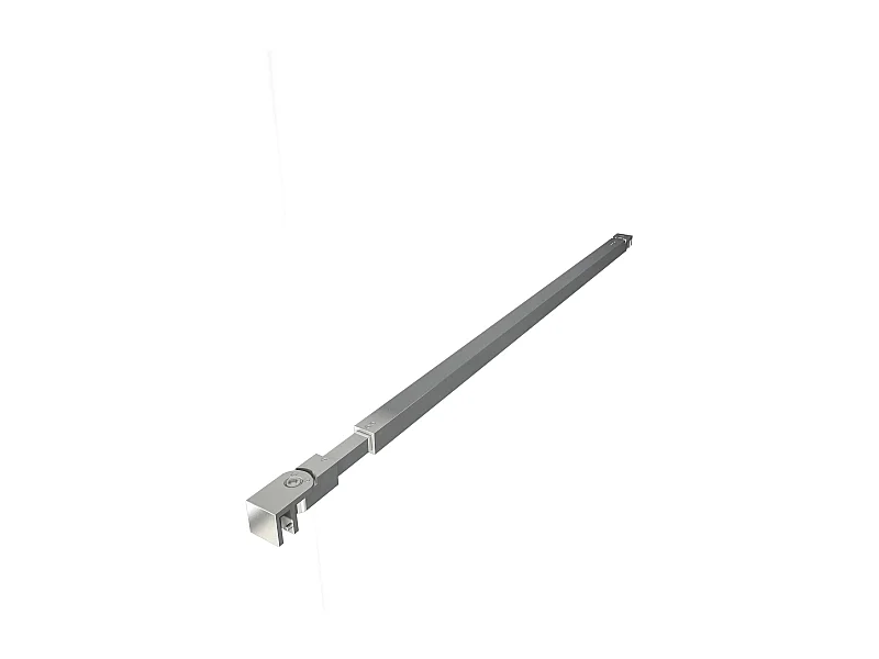 Uitschuifbare stabilisatiestang  73-120 cm voor glasdikte 6-10mm.(chroom)