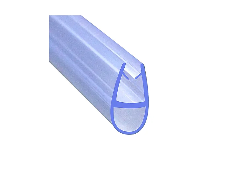 Douchestrip 90cm lang voor 6mm glas,12 mm breed,flexibele vin, Snijdbaar