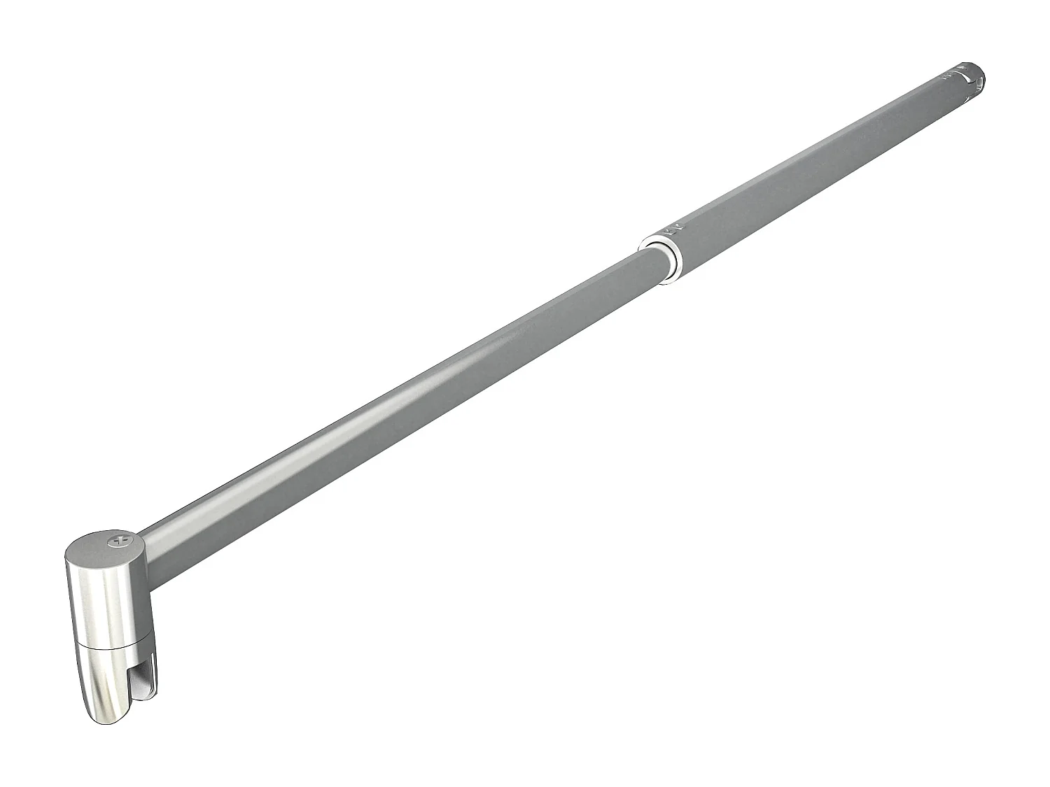 Uitschuifbare stabilisatiestang 70 -120 cm ,voor glasdikte 6-10mm.(chroom)