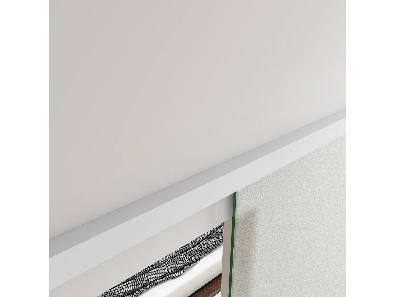 Binnendeur 100x225cm,8mm gehard veiligheidsglas met explosie bestendige folie - shuifdeuren - Eenvoudig te monteren