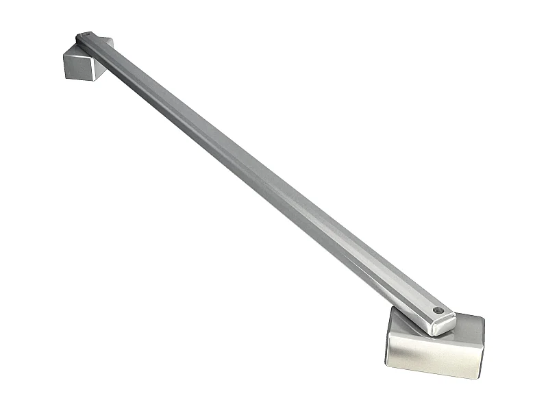 Stabilisatiestang hoek 45 graden 45cm ,voor glasdikte 6-8mm.(chroom)