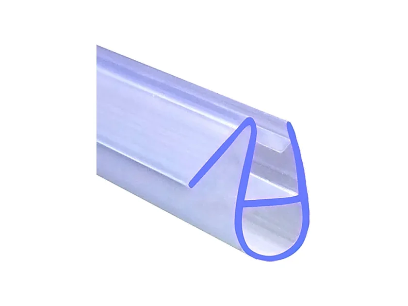 Douchestrip 90cm lang voor 6 mm glas,12 mm breed,flexibele vin, Snijdbaar