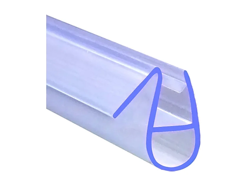 Douchestrip 90cm lang voor 6 mm glas,12 mm breed,flexibele vin, Snijdbaar