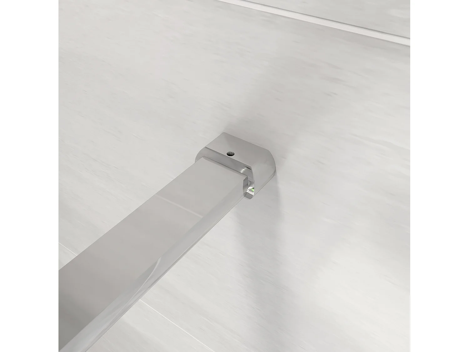 Stabilisatiestang 140 cm douchewand,voor glasdikte 6-8mm.(chroom)