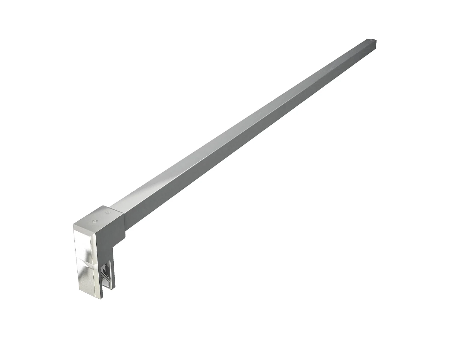Stabilisatiestang 90 cm douchewand,voor glasdikte 6-10mm.(chroom)