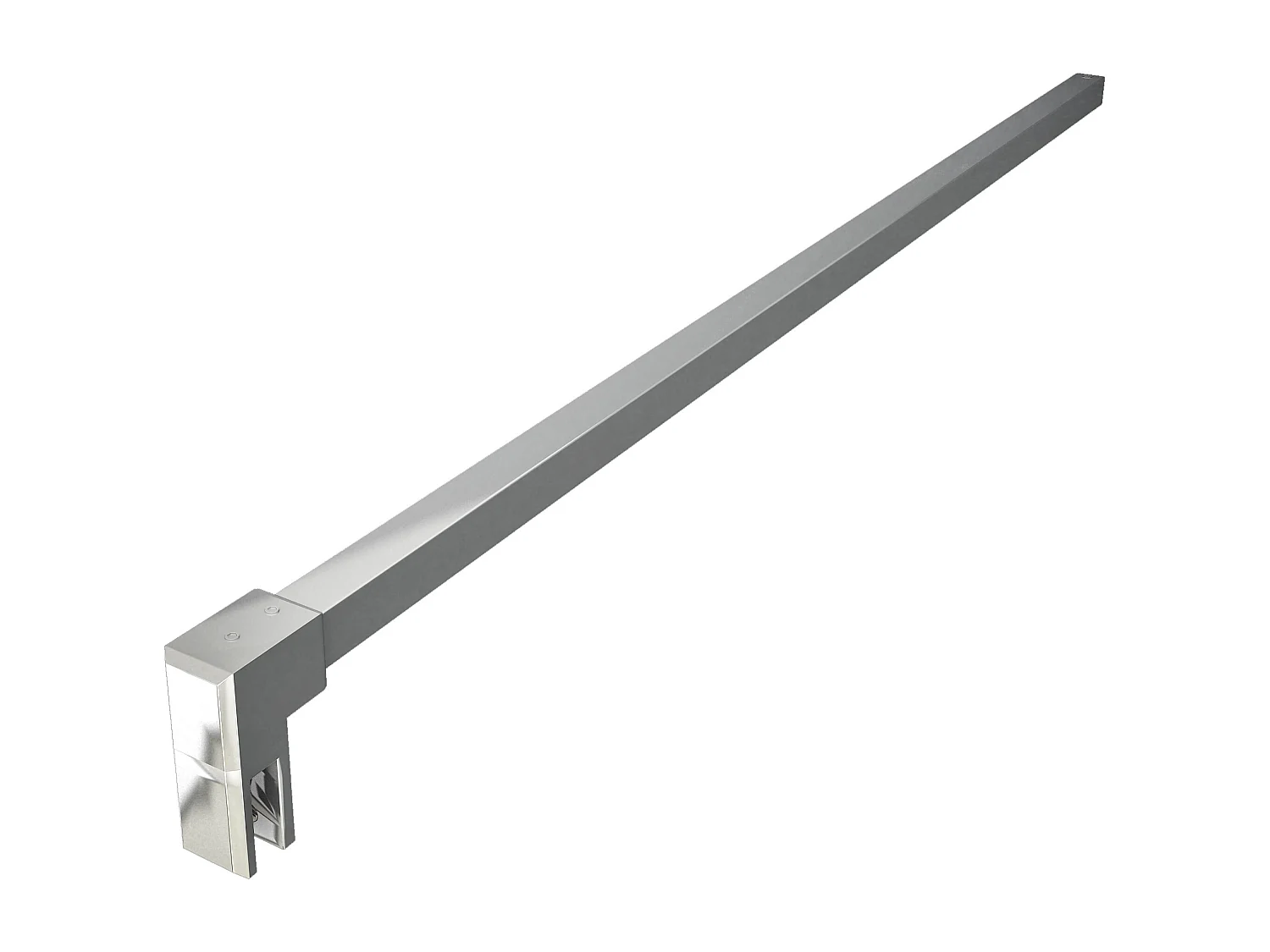 Stabilisatiestang 90 cm douchewand,voor glasdikte 6-10mm.(chroom)