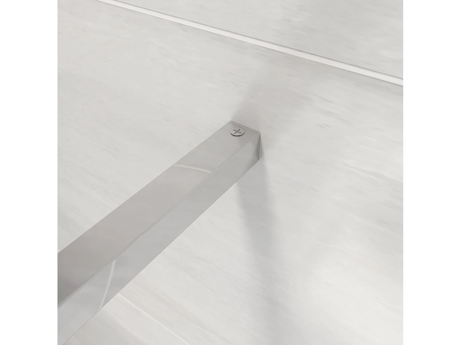 Stabilisatiestang 90 cm douchewand,voor glasdikte 6-10mm.(chroom)