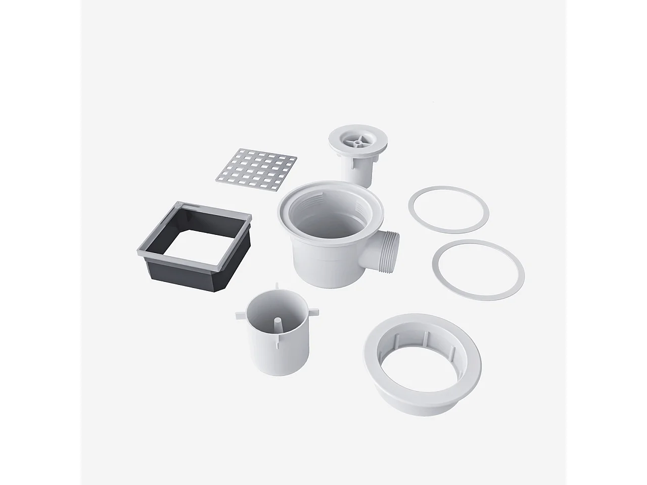 XPS-isolatieplaat 160x80cm zijn ideaal voor vochtige ruimtes zoals een badkamer, H: 40mm,met douchegoot rooster en afvoer