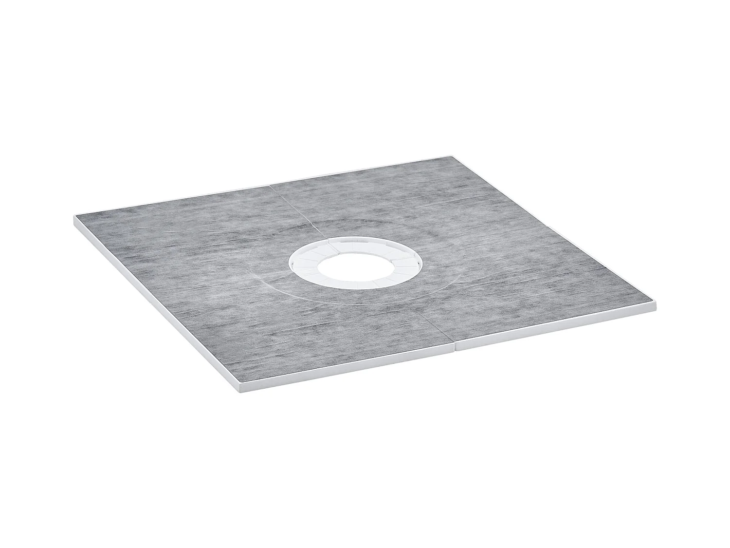 Kit de Receveur de Douche Étanche SucceBuy, 91 x 91 cm, avec Drain Central, pour l'Installation dans la Salle de Bain