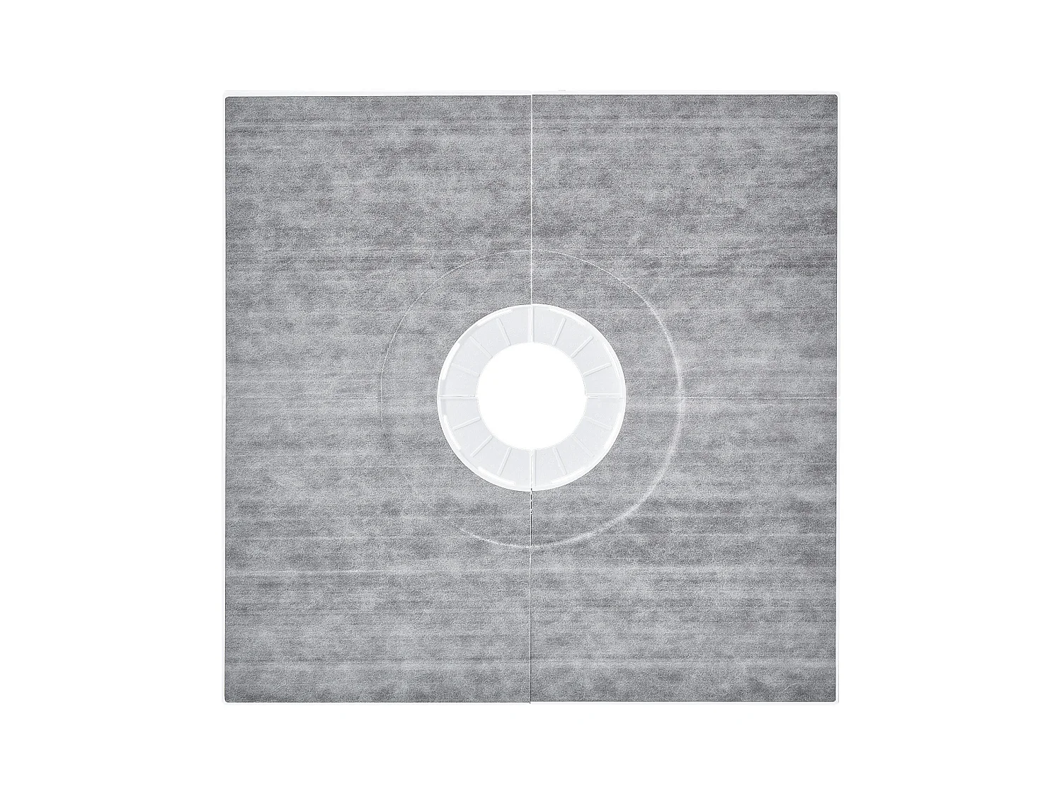 Kit de Receveur de Douche Étanche SucceBuy, 91 x 91 cm, avec Drain Central, pour l'Installation dans la Salle de Bain