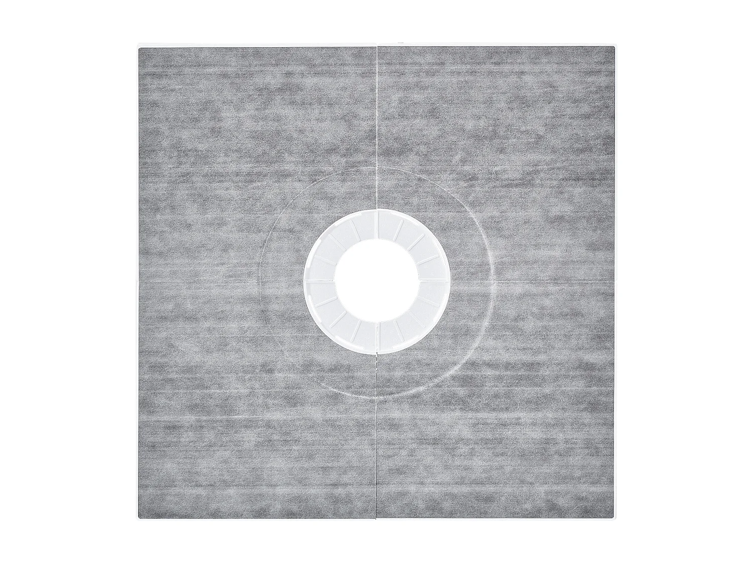 Kit de Receveur de Douche Étanche SucceBuy, 91 x 91 cm, avec Drain Central, pour l'Installation dans la Salle de Bain