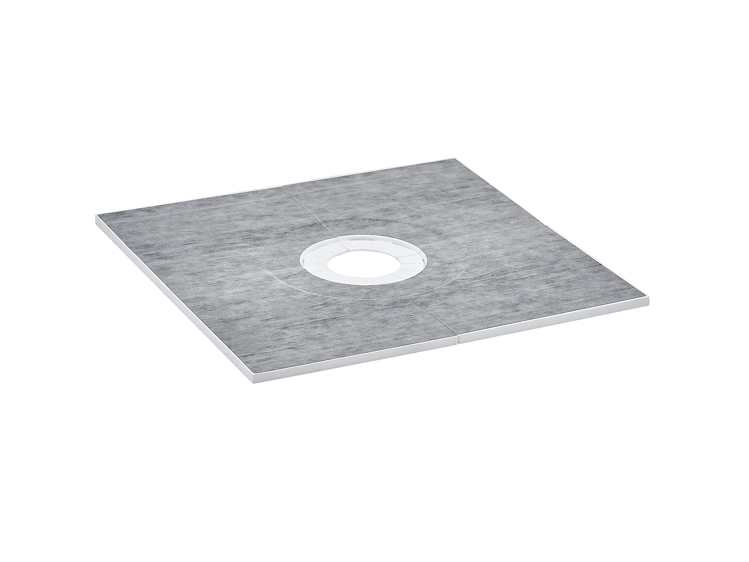 Kit de Receveur de Douche Étanche SucceBuy, 91 x 91 cm, avec Drain Central, pour l'Installation dans la Salle de Bain
