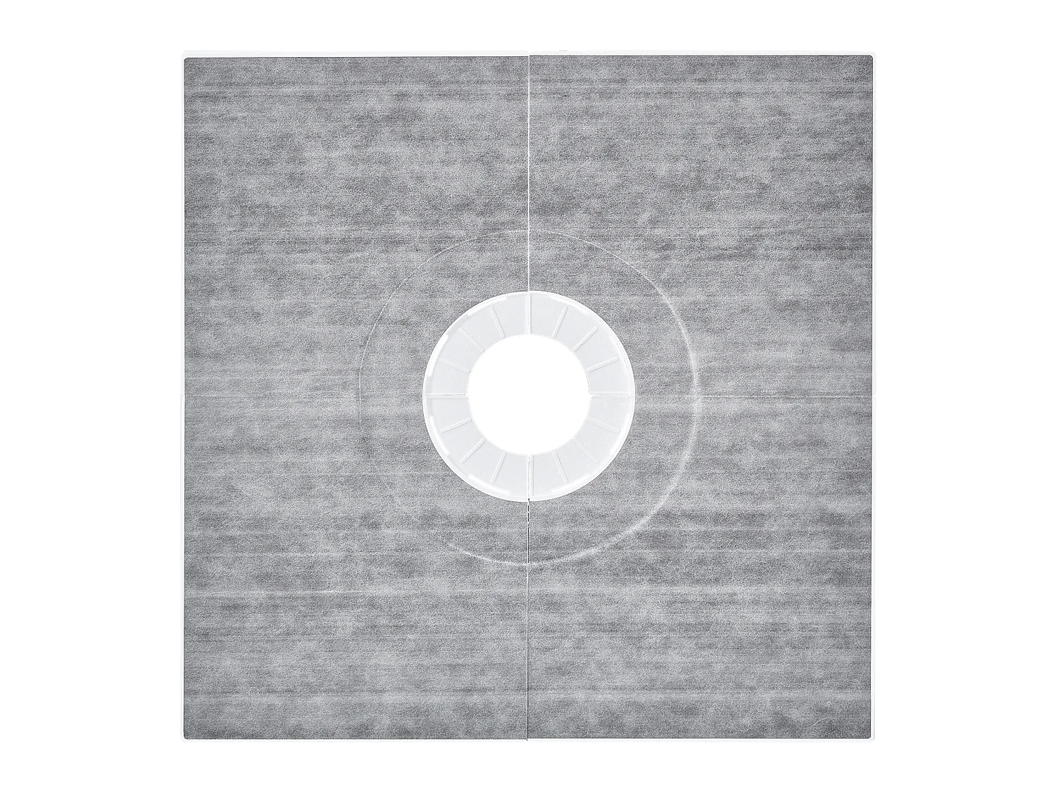 Kit de Receveur de Douche Étanche SucceBuy, 91 x 91 cm, avec Drain Central, pour l'Installation dans la Salle de Bain