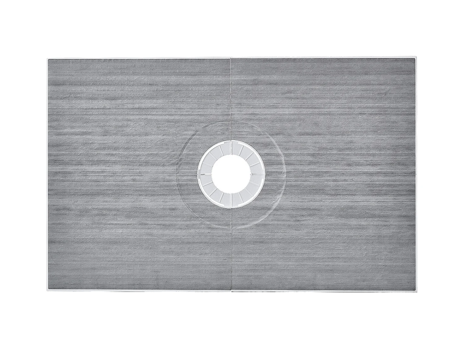 Kit de Receveur de Douche Étanche SucceBuy, 152 x 96 cm, avec Drain Central, pour l'Installation dans la Salle de Bain