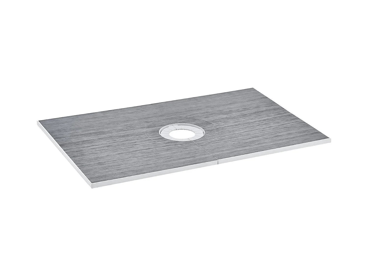 Kit de Receveur de Douche Étanche SucceBuy, 152 x 96 cm, avec Drain Central, pour l'Installation dans la Salle de Bain