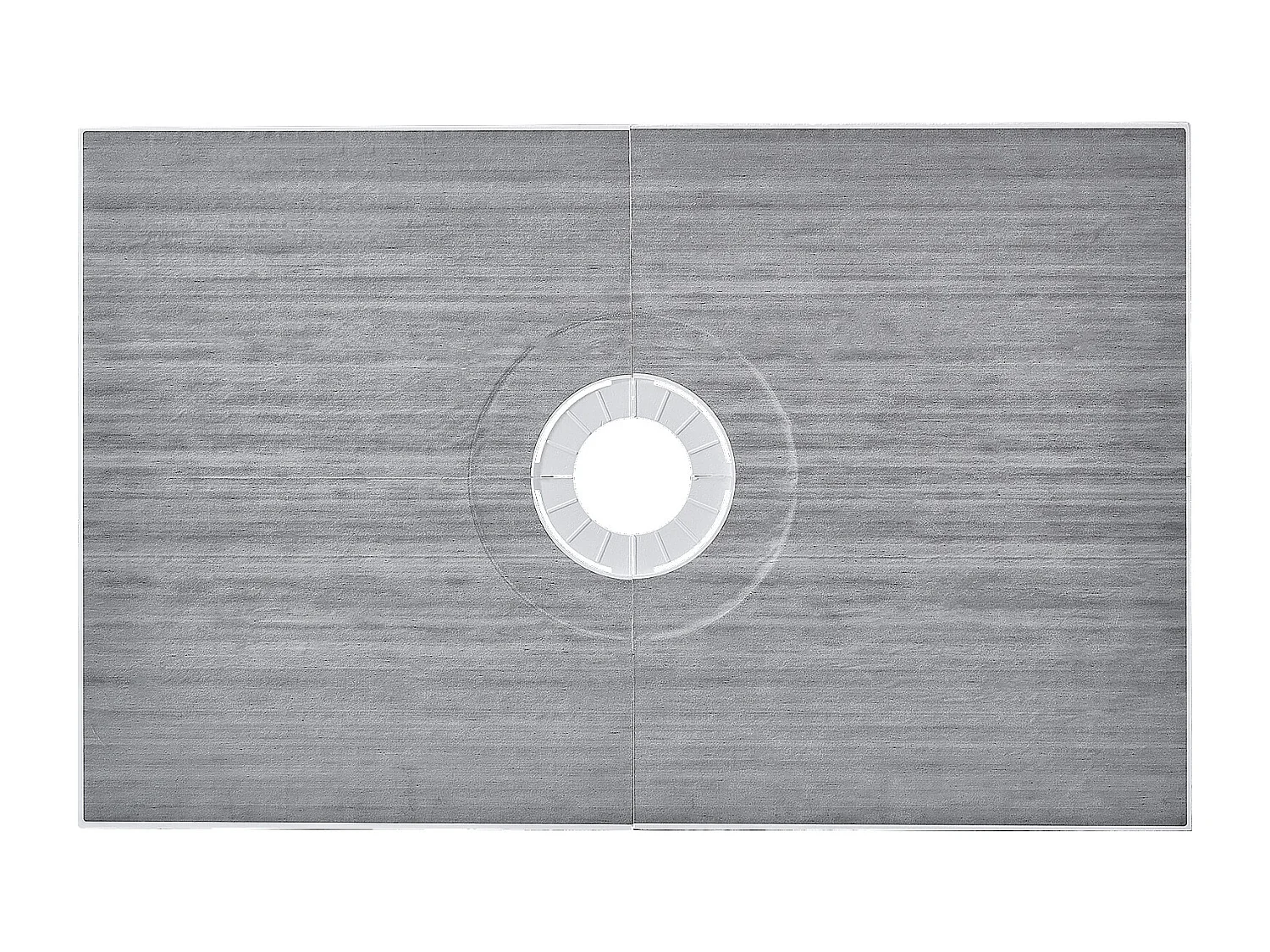 Kit di Ricevitore per Doccia Impermeabile SucceBuy, 152 x 96 cm, con Scarico Centrale