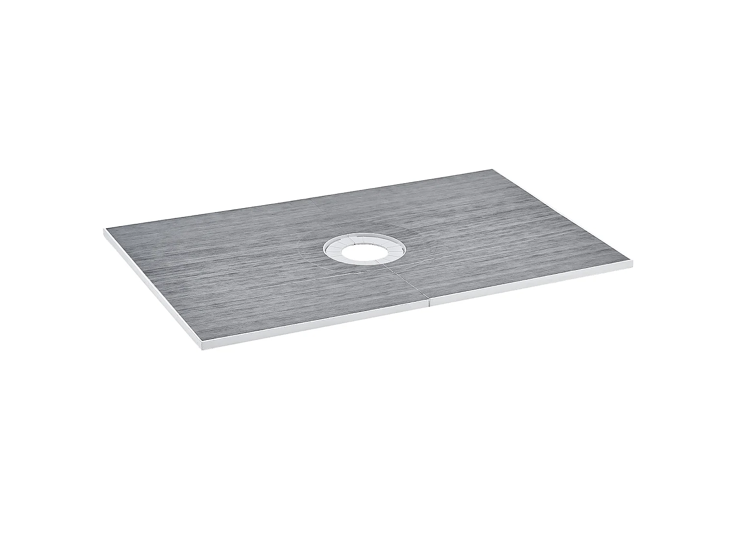 Kit de Receveur de Douche Étanche SucceBuy, 152 x 96 cm, avec Drain Central, pour l'Installation dans la Salle de Bain