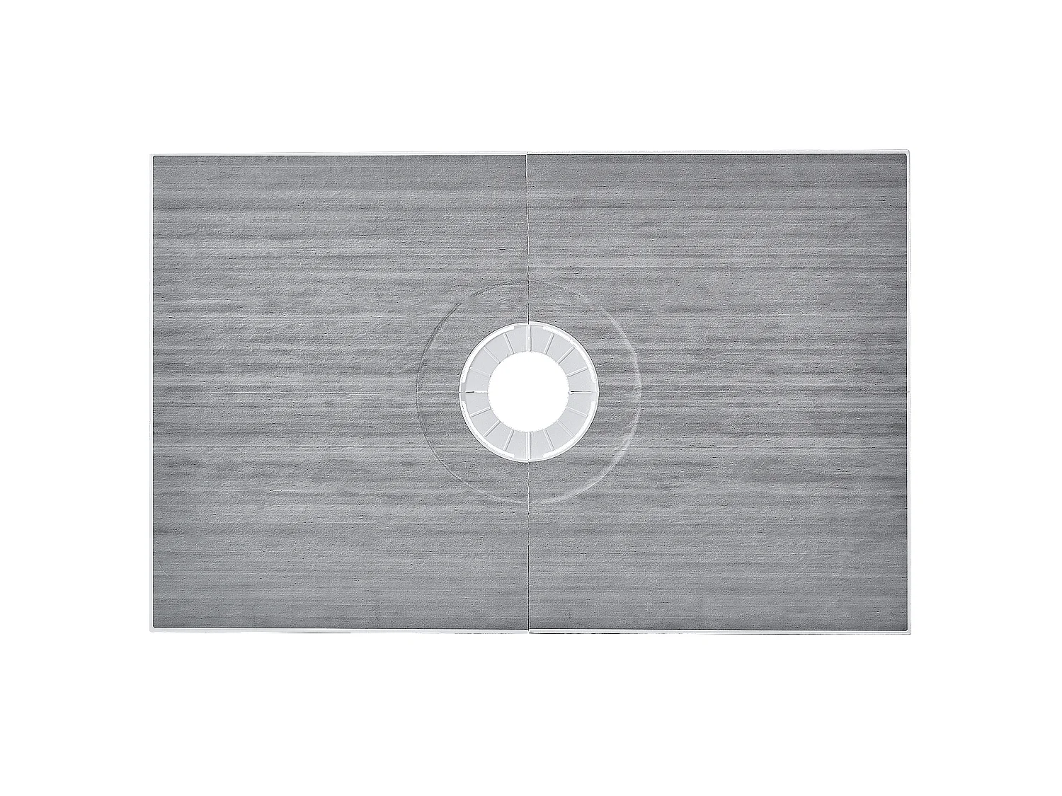 Kit de Receveur de Douche Étanche SucceBuy, 152 x 96 cm, avec Drain Central, pour l'Installation dans la Salle de Bain