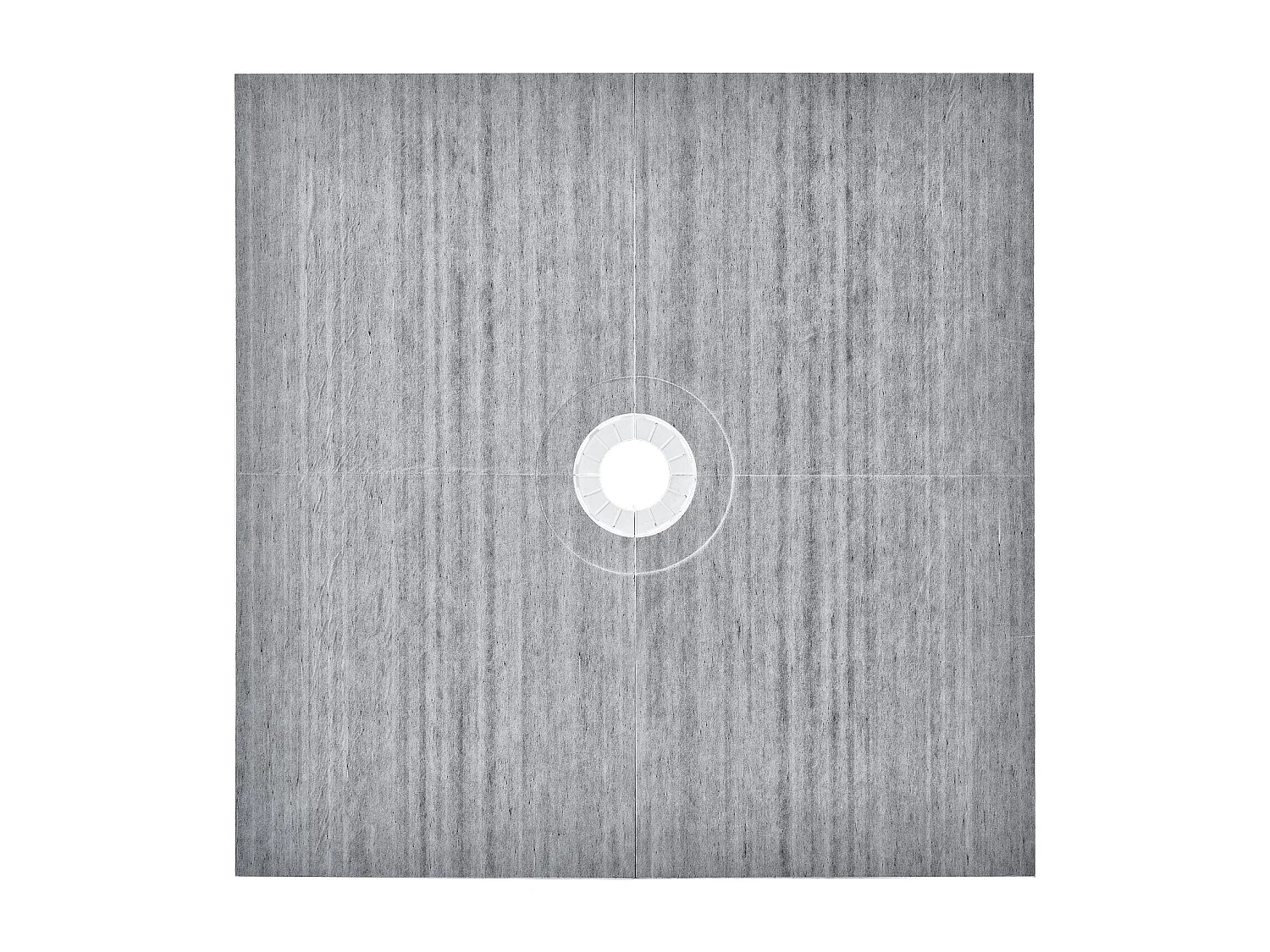 Kit de Receveur de Douche Étanche SucceBuy, 183 x183 cm, avec Drain Central, Épaissi